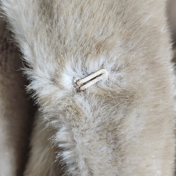 Tissavel France Vintage Faux Mink Fur Jacket Made In England Sz XL Excellent Con - Picture 7 of 16